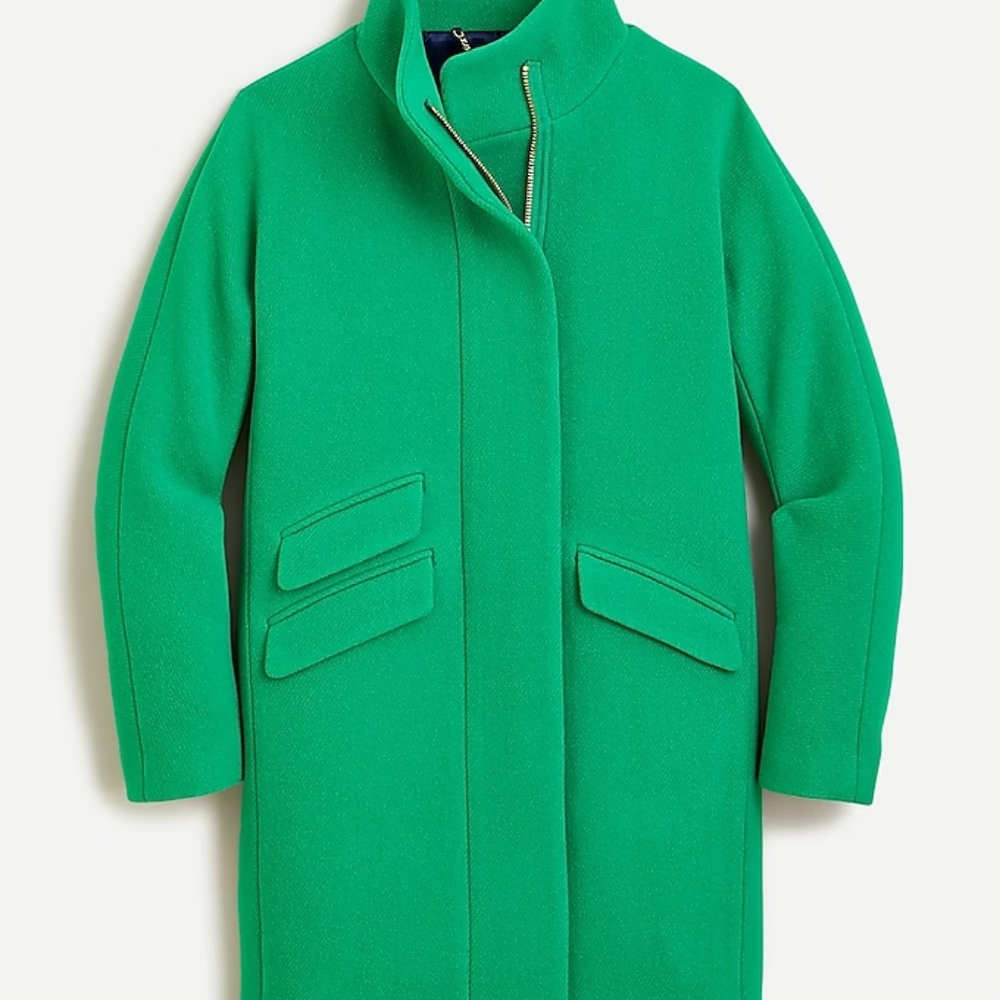 Jcrew Cocoon coat in Italian stadium-cloth wool